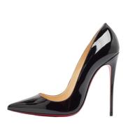 Pre-owned Leather heels Christian Louboutin Pre-owned , Black , Dames