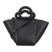 Silky Calf Top Handle Mini Tas Mulberry , Black , Dames