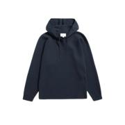 Merino Wol Hoodie in Milano Steek Norse Projects , Blue , Heren