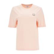 T-shirt met gedurfd vossenhoofd Maison Kitsuné , Pink , Dames