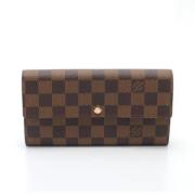 Pre-owned Leather wallets Louis Vuitton Vintage , Brown , Dames