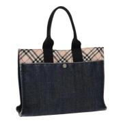 Pre-owned Denim handbags Burberry Vintage , Black , Dames