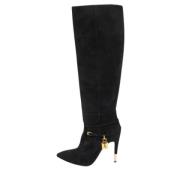 Pre-owned Suede boots Tom Ford Pre-owned , Black , Dames