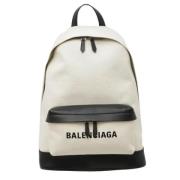 Pre-owned Canvas backpacks Balenciaga Vintage , White , Heren