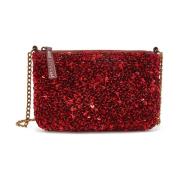 Tweed Paillettes TAS Maliparmi , Red , Dames