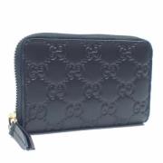 Pre-owned Leather wallets Gucci Vintage , Black , Dames