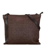 Pre-owned Canvas shoulder-bags Bvlgari Vintage , Brown , Dames