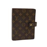 Pre-owned Coated canvas home-office Louis Vuitton Vintage , Brown , Da...