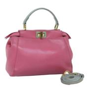 Pre-owned Leather fendi-bags Fendi Vintage , Pink , Dames