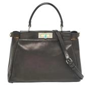 Pre-owned Leather fendi-bags Fendi Vintage , Black , Dames