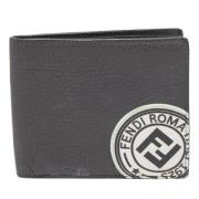 Pre-owned Leather wallets Fendi Vintage , Gray , Heren