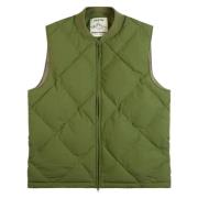 Groene Gewatteerde Winterbodywarmer Diamantgestikt Kestin , Green , He...