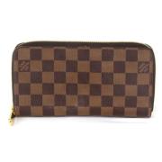 Pre-owned Canvas wallets Louis Vuitton Vintage , Brown , Dames