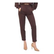 Broek met hoge taille en rechte pijpen Jijil , Red , Dames