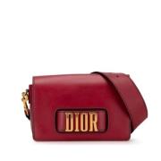 Pre-owned Leather dior-bags Dior Vintage , Red , Dames