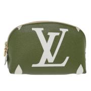 Pre-owned Canvas louis-vuitton-bags Louis Vuitton Vintage , Green , Da...