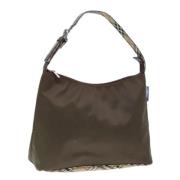 Pre-owned Nylon handbags Burberry Vintage , Beige , Dames