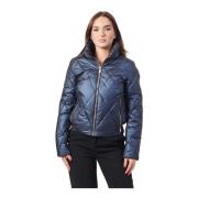 Blauwe Avion Gewatteerde Regenjas YES ZEE , Blue , Dames