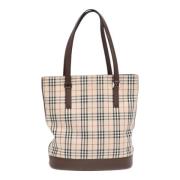 Pre-owned Canvas handbags Burberry Vintage , Brown , Dames