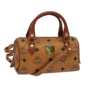 Pre-owned Leather handbags MCM Pre-owned , Brown , Dames