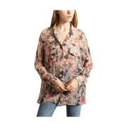 Bloemenprint Lang Shirt IRO , Multicolor , Dames