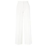 Crepe Bian Broek Pinko , White , Dames