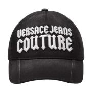 Gotische geborduurde klep hoed Versace Jeans Couture , Black , Unisex