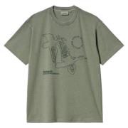 Flying Ducks Grafisch T-shirt Carhartt Wip , Green , Heren