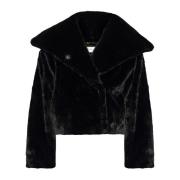 Faux Fur Jas InWear , Black , Dames