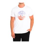 Wit T-shirt met korte mouwen La Martina , White , Heren