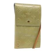 Pre-owned Leather wallets Louis Vuitton Vintage , Green , Dames