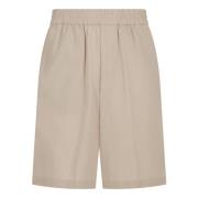 Bermuda shorts met hoge taille en zakken Ami Paris , Beige , Heren