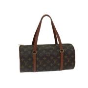 Pre-owned Canvas handbags Louis Vuitton Vintage , Brown , Dames