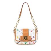 Pre-owned Canvas shoulder-bags Louis Vuitton Vintage , White , Dames