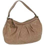 Pre-owned Canvas gucci-bags Gucci Vintage , Beige , Dames