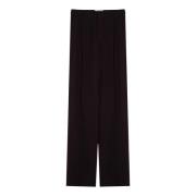 Slim Fit Broek Saint Laurent , Brown , Dames