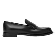 Klassieke Leren Loafer Schoen The Row , Black , Dames