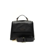 Zwarte Leren Handtas Orciani , Black , Dames