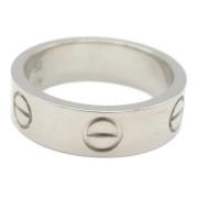 Pre-owned Metal rings Cartier Vintage , Gray , Dames