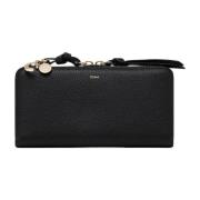 Zwarte alfabet lange portemonnee Chloé , Black , Dames