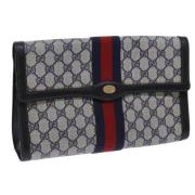 Pre-owned Leather clutches Gucci Vintage , Red , Dames