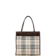 Pre-owned Canvas handbags Burberry Vintage , Brown , Dames