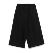 Zwarte Wijde Geknipte Broek Comme des Garçons , Black , Dames