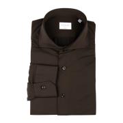 Bruine Overhemd Klassieke Stijl Xacus , Brown , Heren