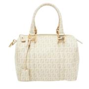 Pre-owned Leather handbags Fendi Vintage , Beige , Dames