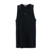 Zwarte Geribbelde Tanktop Fear Of God , Black , Heren