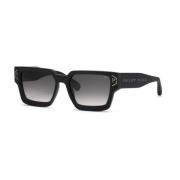 Brave Shade Zonnebril Mat Zwart Verloop Philipp Plein , Black , Unisex