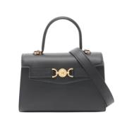 Pre-owned Leather handbags Versace Pre-owned , Black , Dames