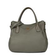 Pre-owned Leather prada-bags Prada Vintage , Gray , Dames