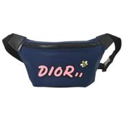 Pre-owned Leather dior-bags Dior Vintage , Blue , Dames